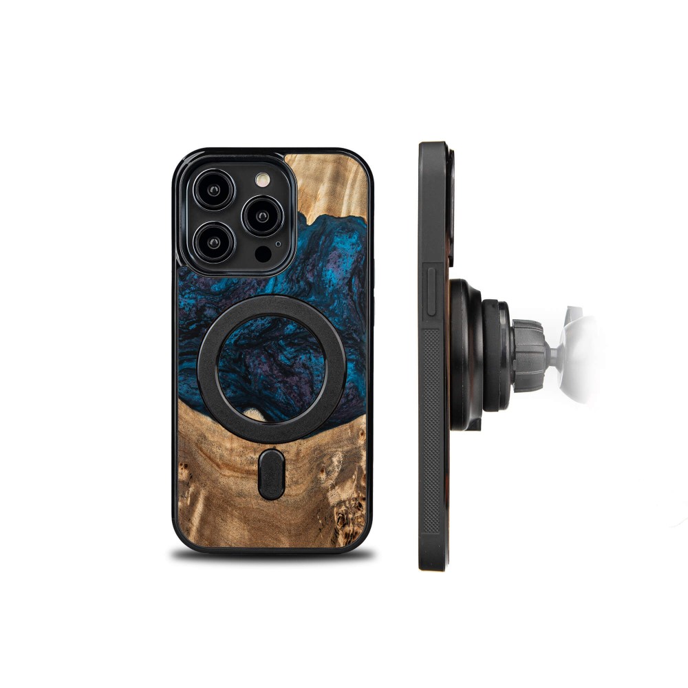 Etui Bewood Unique do iPhone 15 Pro - Planets - Neptun z MagSafe (2)