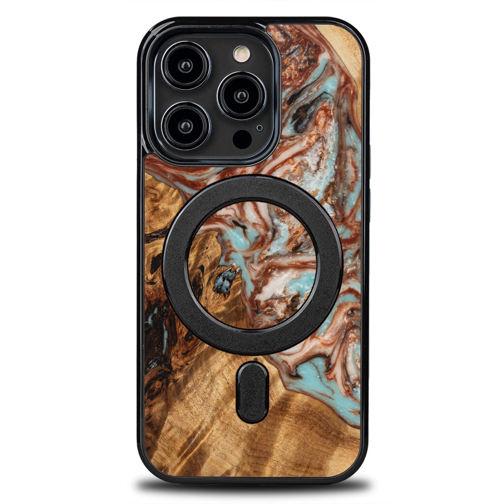 Etui Bewood Unique do iPhone 15 Pro - Planets - Jowisz z MagSafe (1)