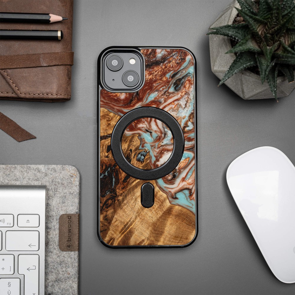 Etui Bewood Unique do iPhone 15 Plus - Planets - Jowisz z MagSafe (3)