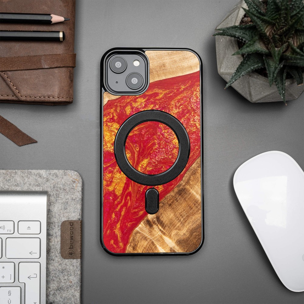 Etui Bewood Unique do iPhone 15 Plus - Neons - Paris z MagSafe (3)
