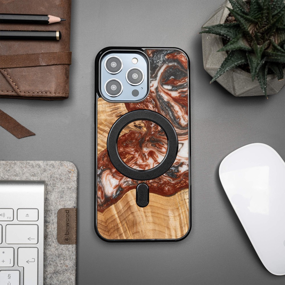 Etui Bewood Unique do iPhone 15 Pro Max - Planets - Wenus z MagSafe (3)