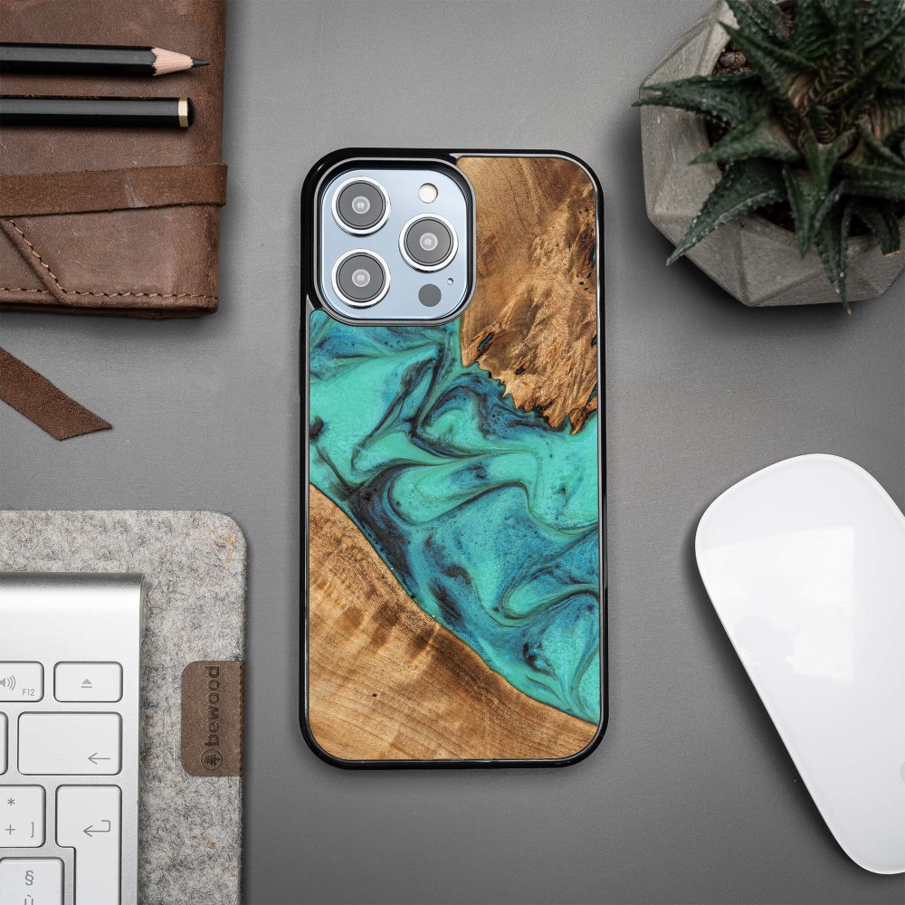Etui Bewood Unique do iPhone 15 Pro Max - Turquoise (2)