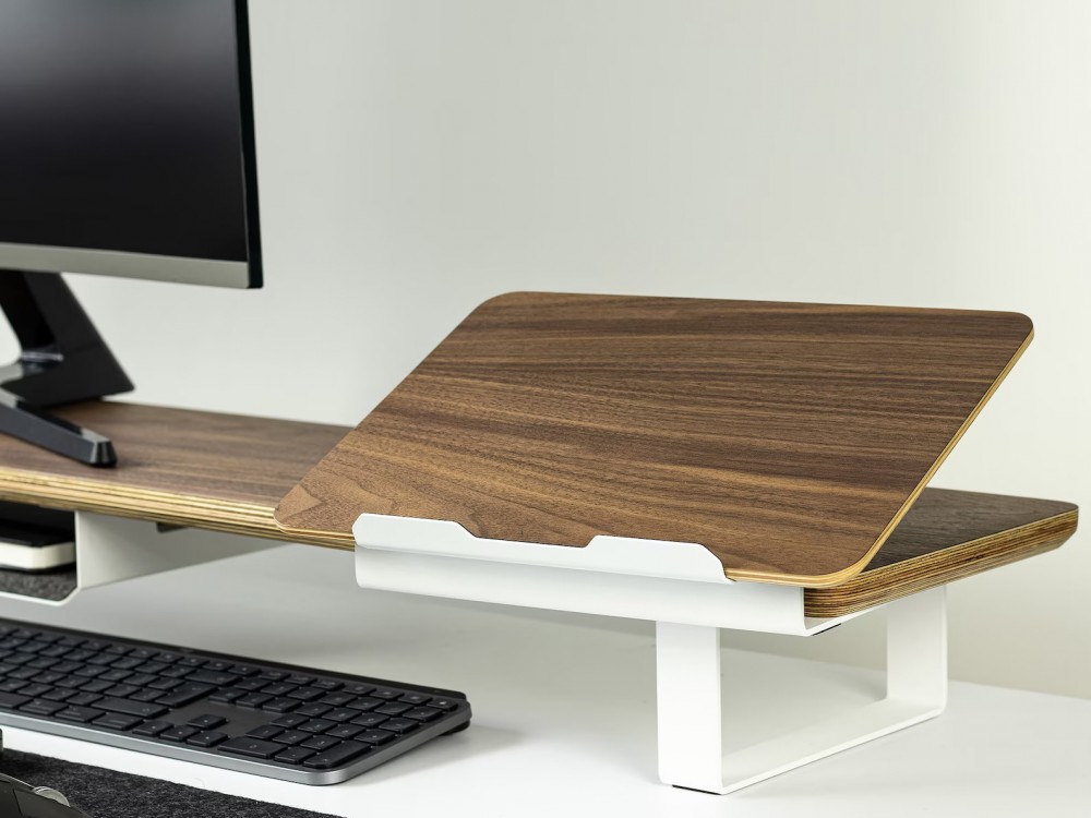 Podstawka pod laptop - Bewood Laptop Riser - White - Orzech (5)
