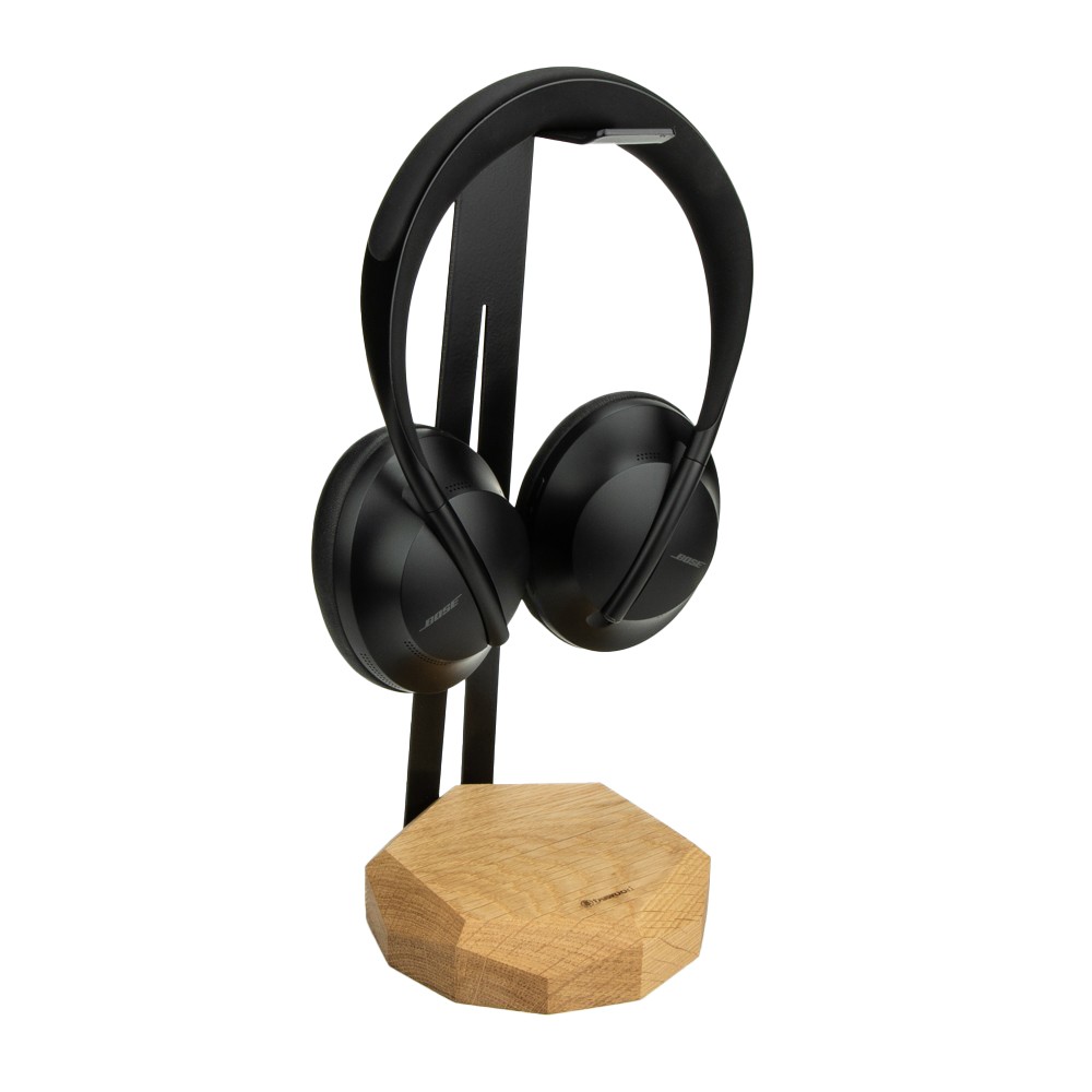 Stojak na słuchawki Bewood Geometryczny - Black - Dąb (3)