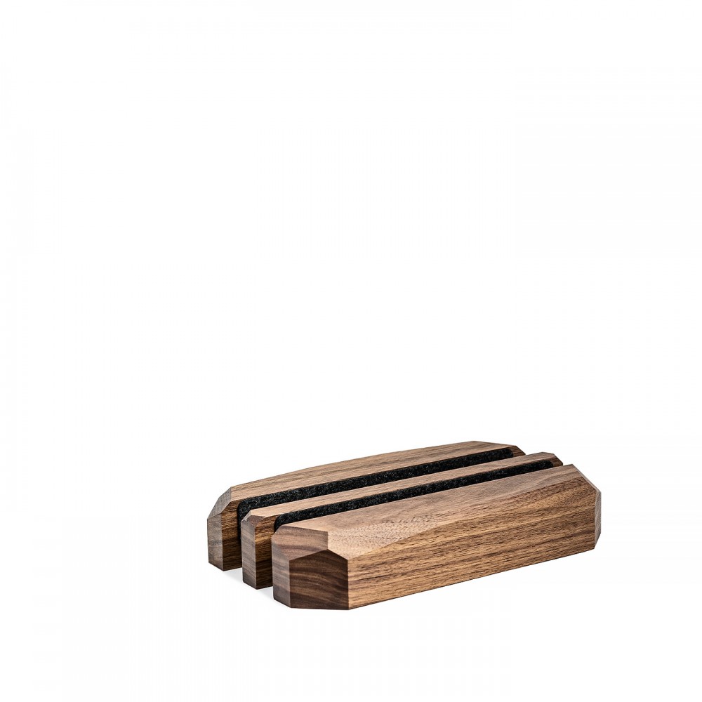 Stojak na laptop Bewood - Geometryczny - Podwójny - Orzech (3)