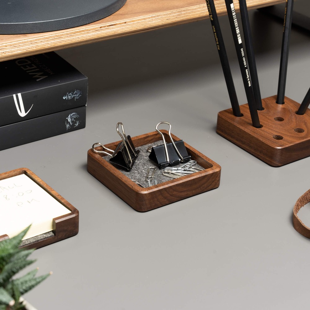 Wooden Organizer Small Single Box - Walnut - S (9)