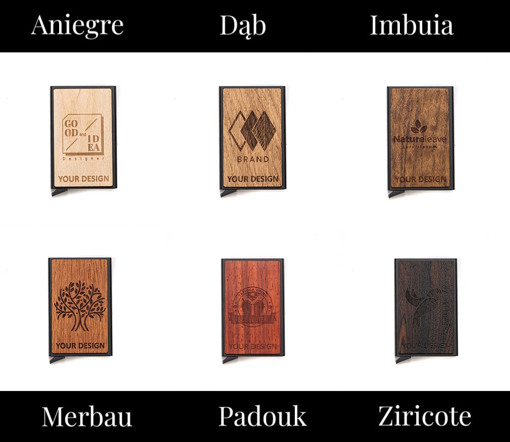 Personalizowane etui na karty Black - Twoje Logo - Zaprojektuj (14)