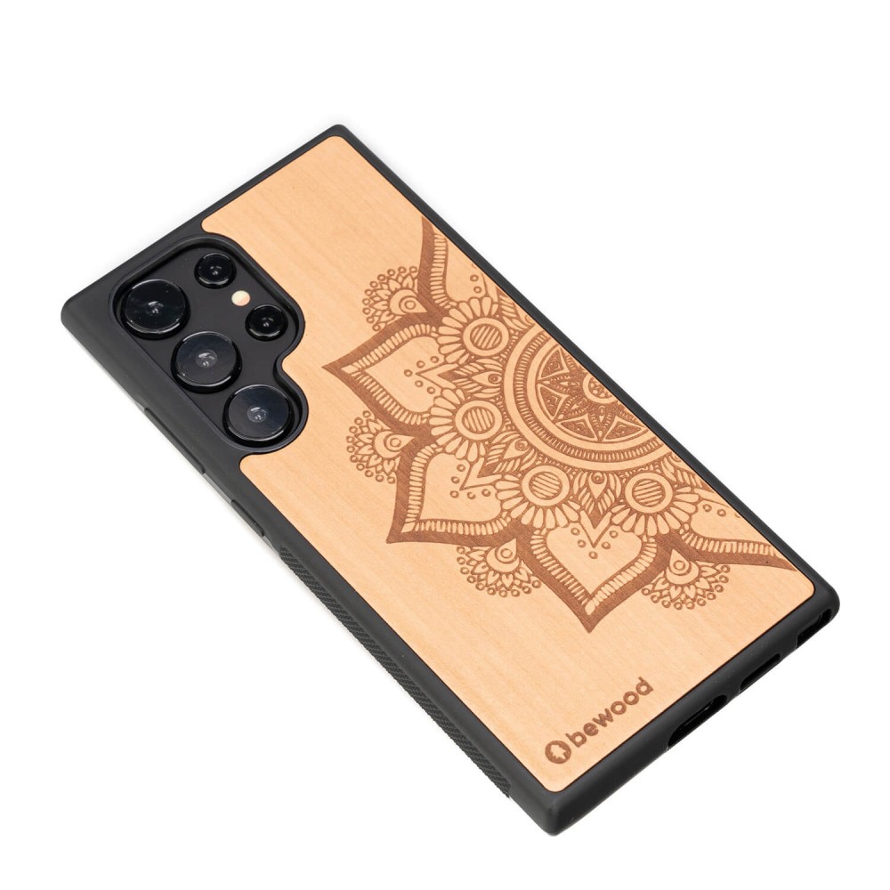 Drewniane Etui Bewood na Samsung Galaxy S24 Ultra MANDALA JABŁOŃ (3)