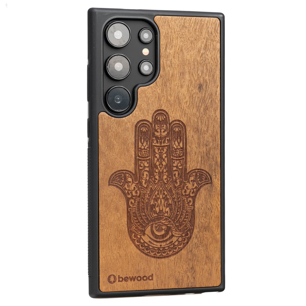 Drewniane Etui Bewood na Samsung Galaxy S24 Ultra HAMSA IMBUIA (2)