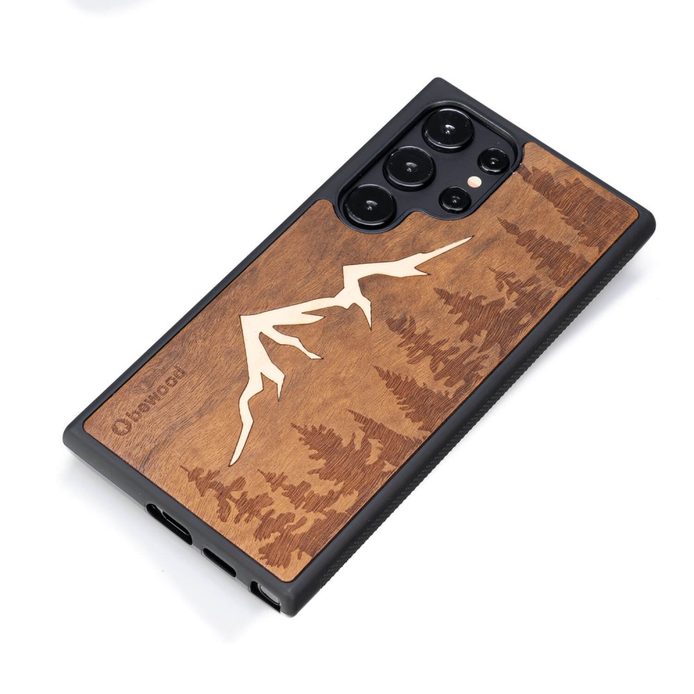Drewniane Etui Bewood na Samsung Galaxy S24 Ultra GÓRY IMBUIA (3)