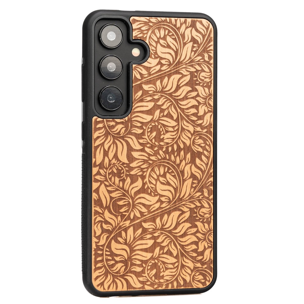 Drewniane Etui Bewood na Samsung Galaxy S24 LIŚCIE JABŁOŃ (2)