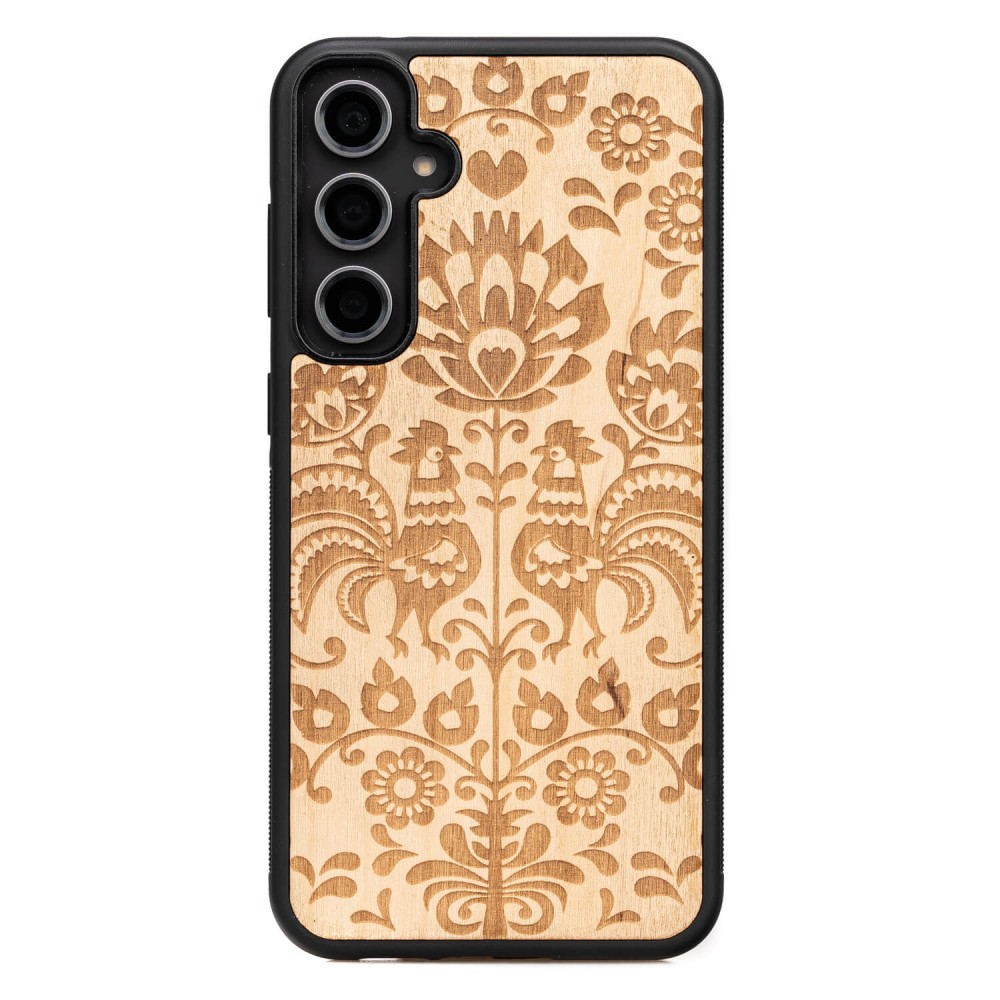 Drewniane Etui Bewood na Samsung Galaxy S23 FE POLSKI FOLK ANIEGRE (1)