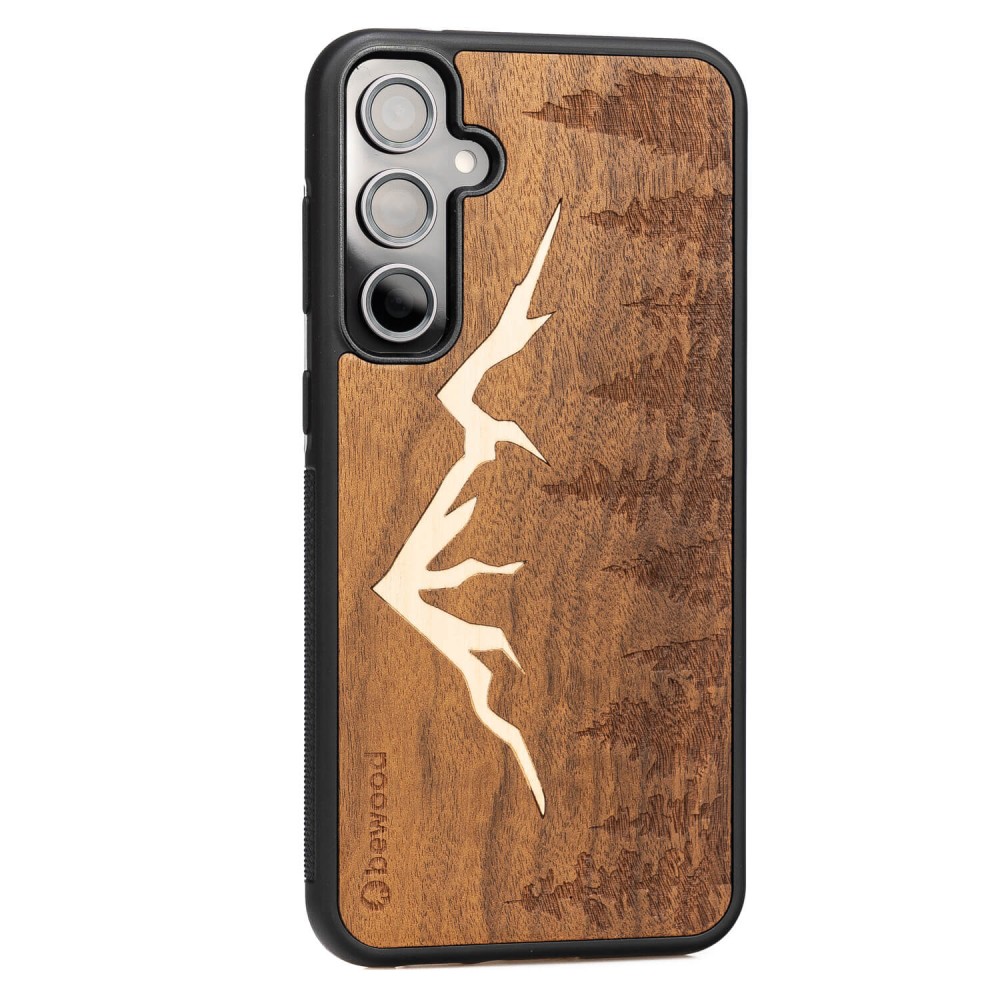 Drewniane Etui Bewood na Samsung Galaxy S23 FE GÓRY IMBUIA (2)
