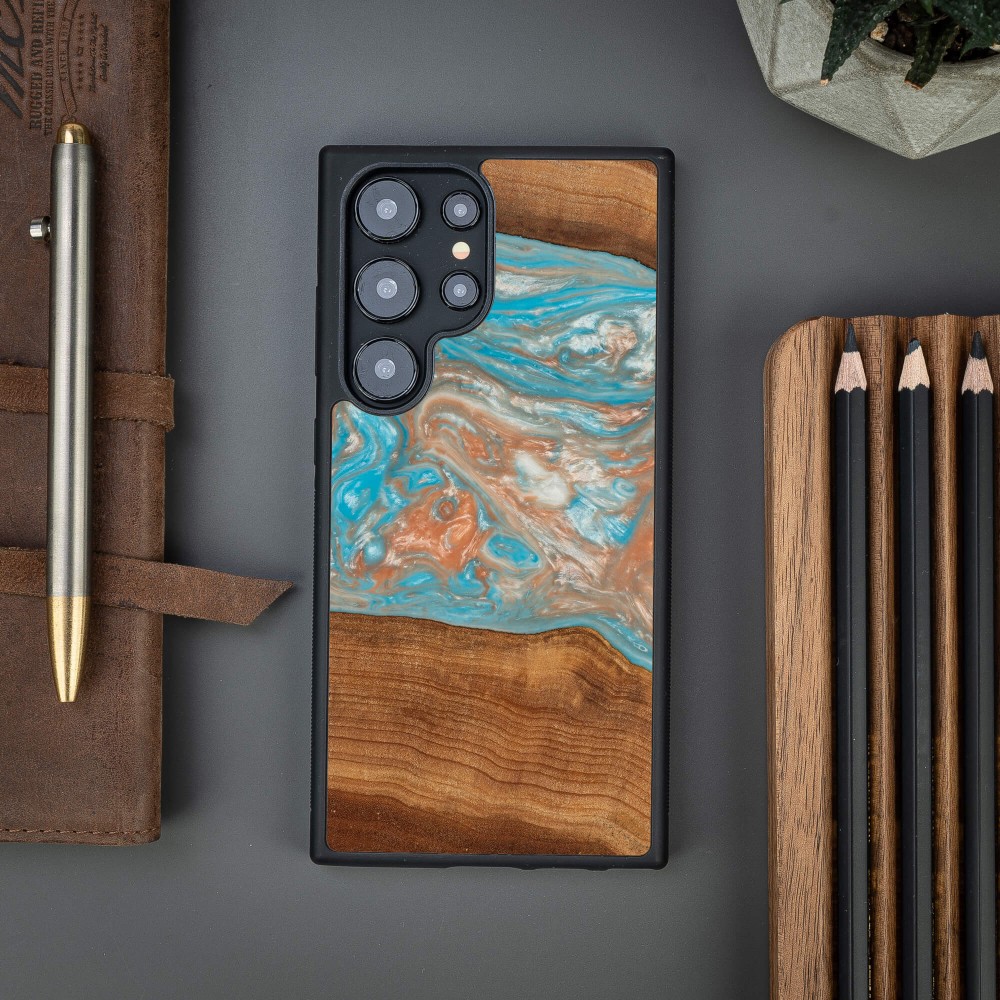 Etui Bewood Unique na Samsung Galaxy S24 Ultra - Planets - Saturn (2)