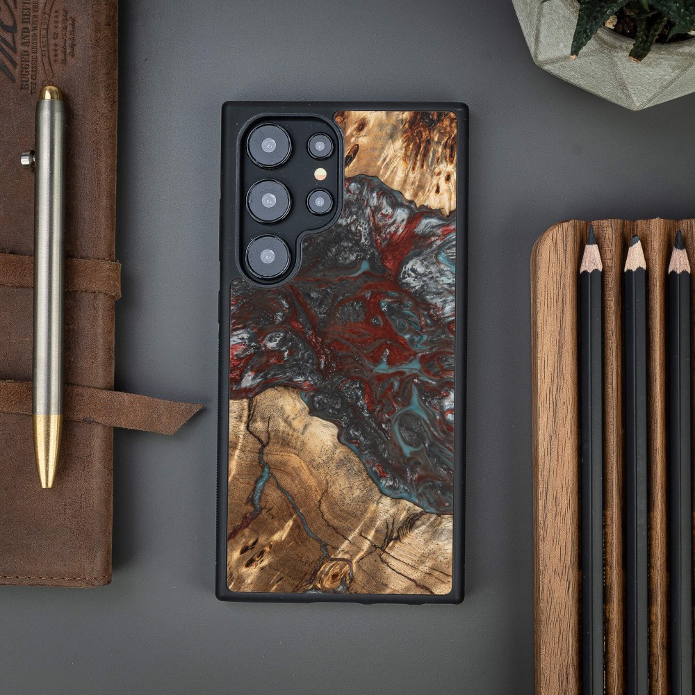 Bewood Resin Case - Samsung Galaxy S24 Ultra - Planets - Pluto (2)