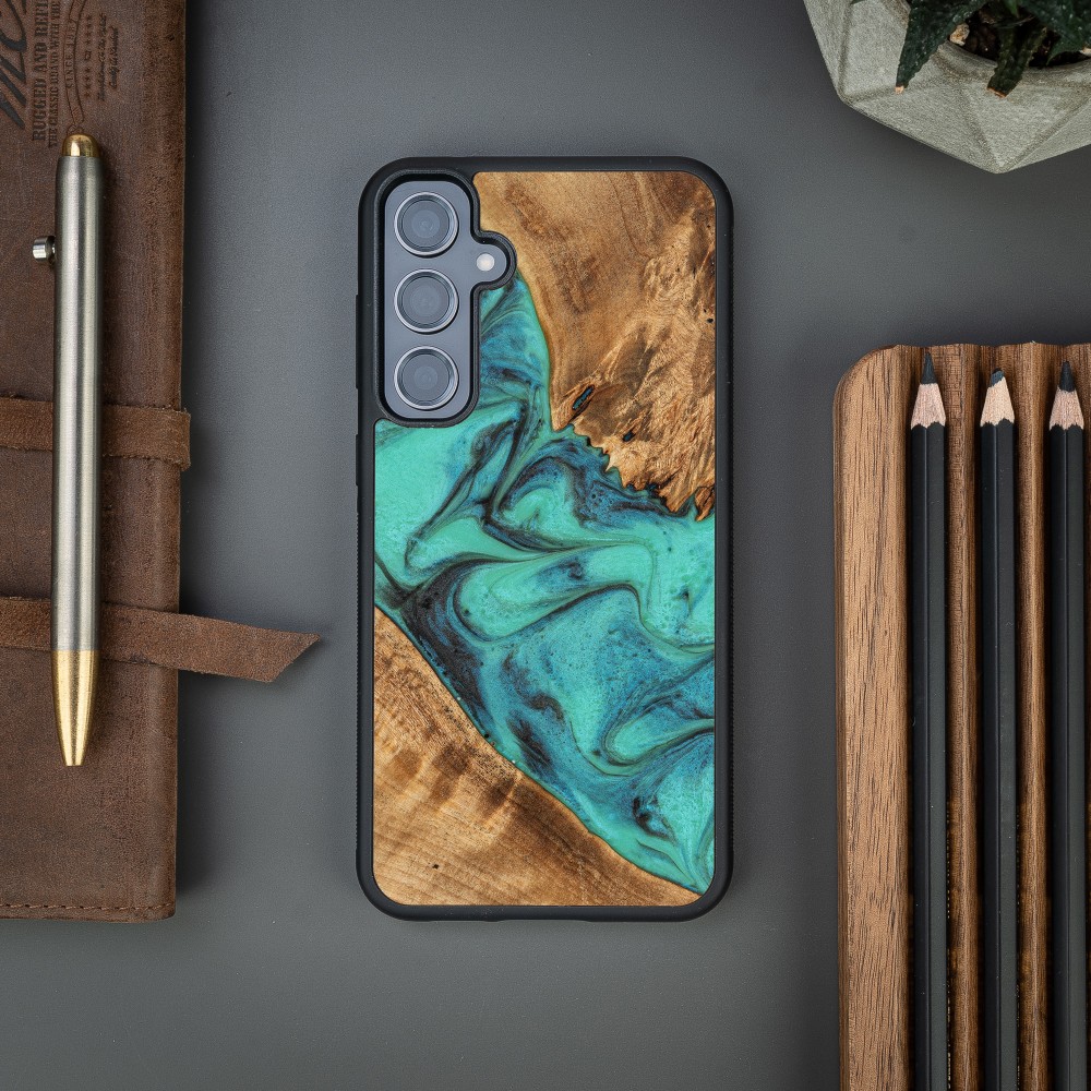 Etui Bewood Unique na Samsung Galaxy S23 FE - Turquoise (2)