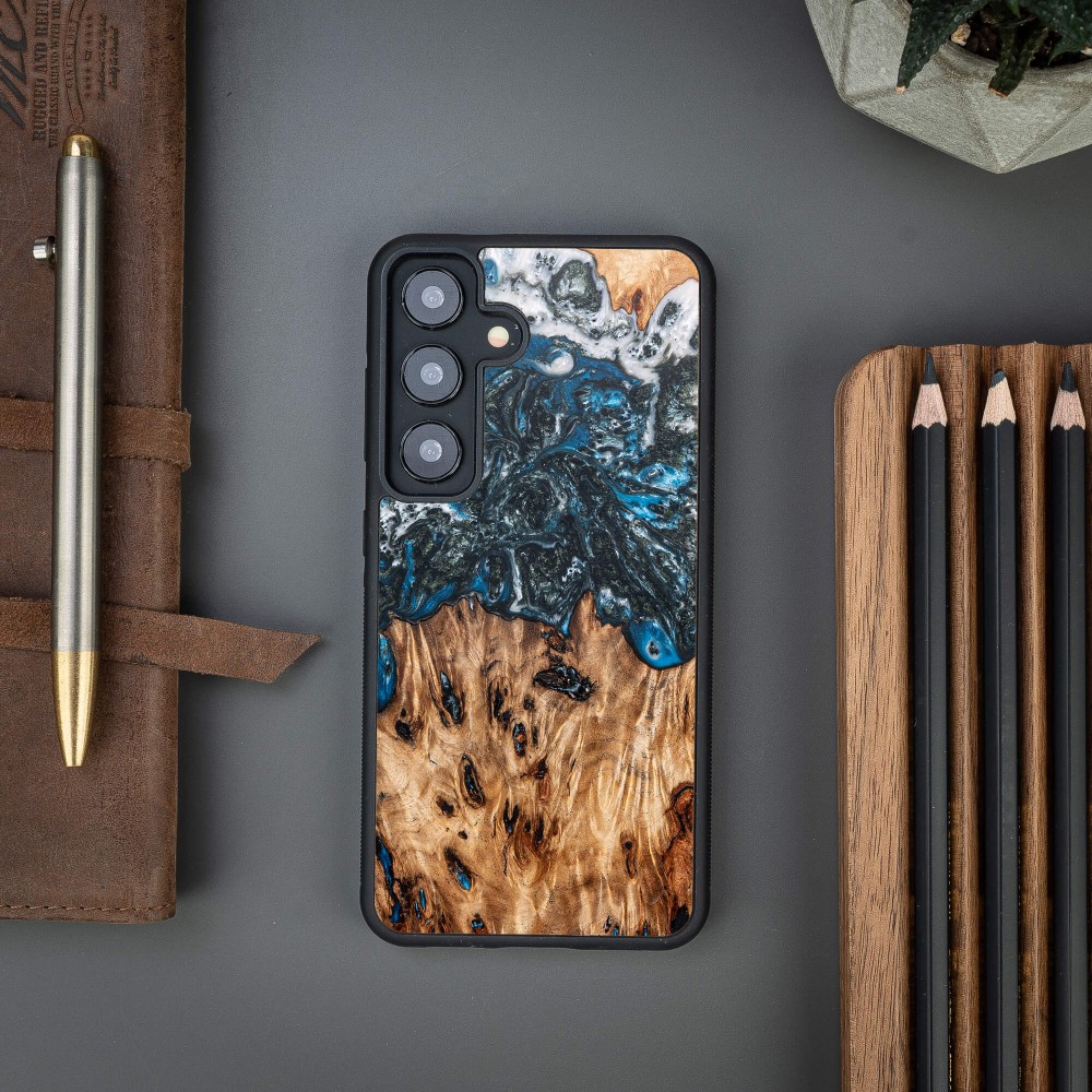 Bewood Resin Case - Samsung Galaxy A55 5G - Planets - Earth (6)