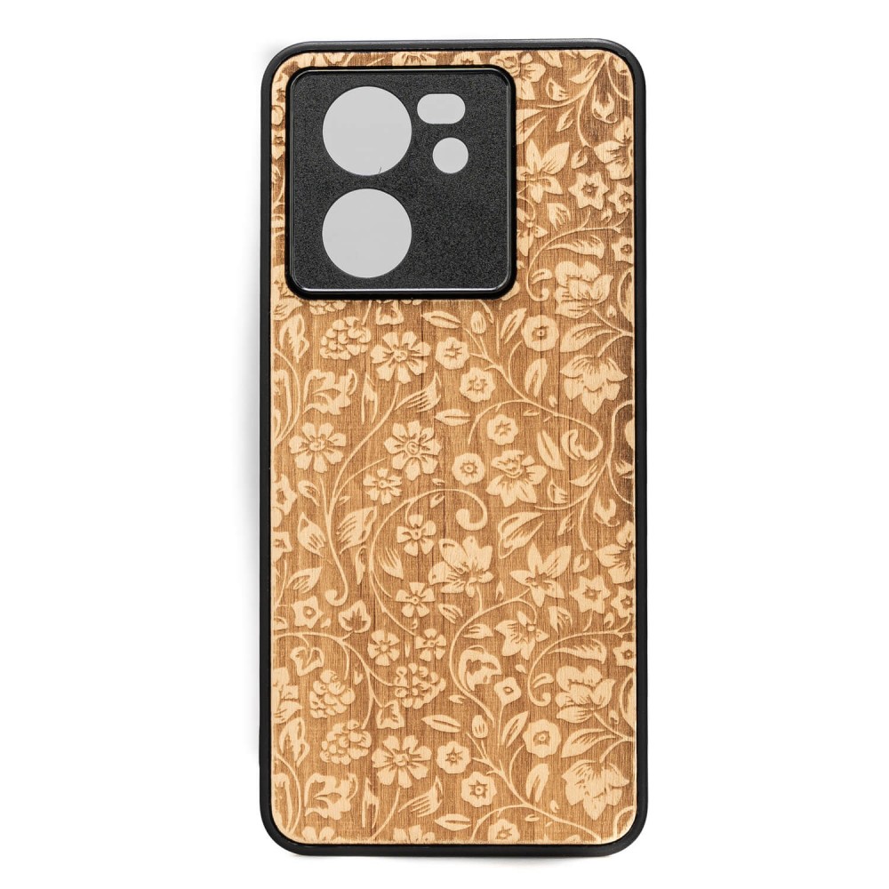 Drewniane Etui Bewood na Xiaomi 13T / 13T Pro KWIATY POLNE ANIEGRE (1)