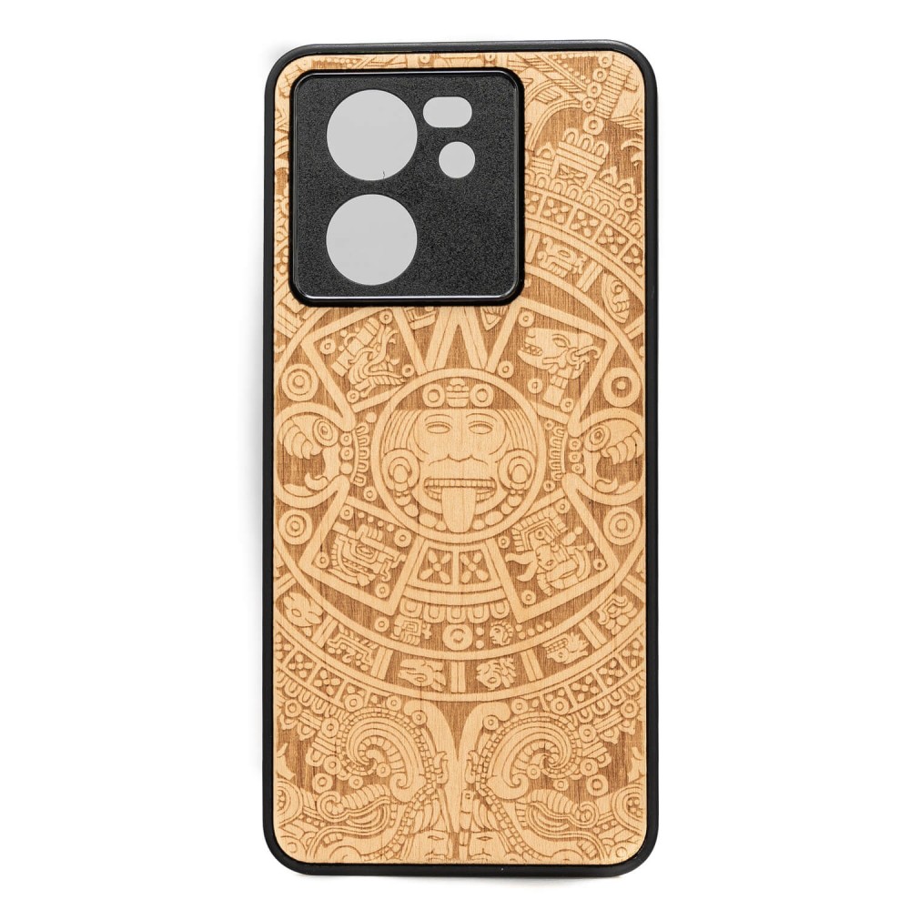 Drewniane Etui Bewood na Xiaomi 13T / 13T Pro KALENDARZ AZTECKI ANIEGRE (1)