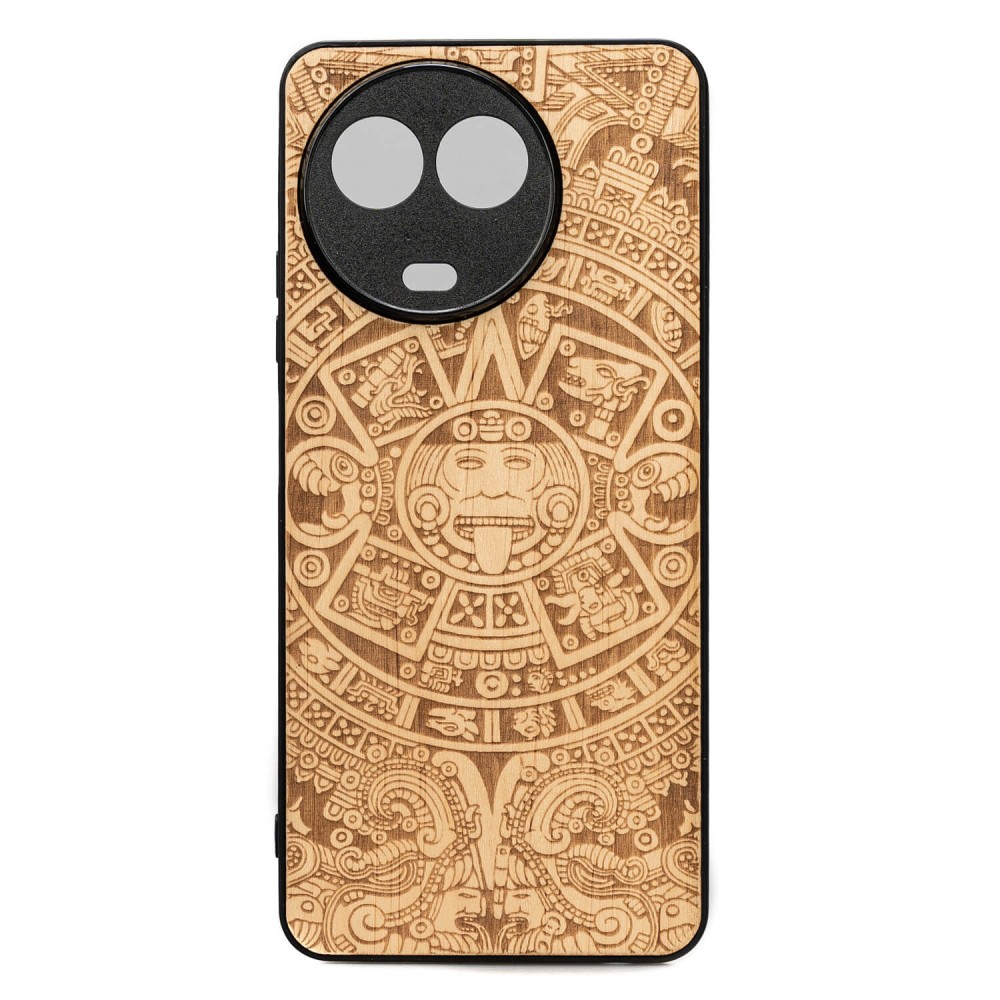 Drewniane Etui Bewood na Realme 11 5G KALENDARZ AZTECKI ANIEGRE (1)