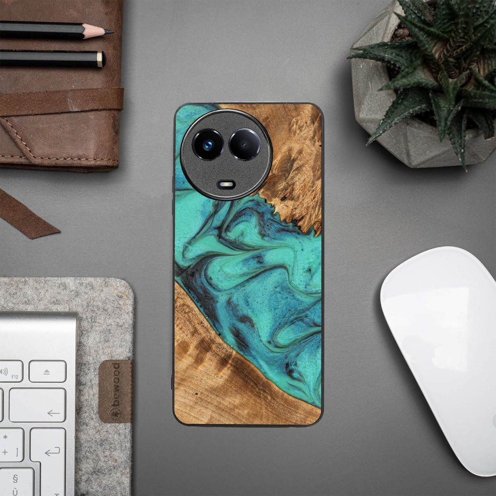 Etui Bewood Unique na Realme 11 5G - Turquoise (3)