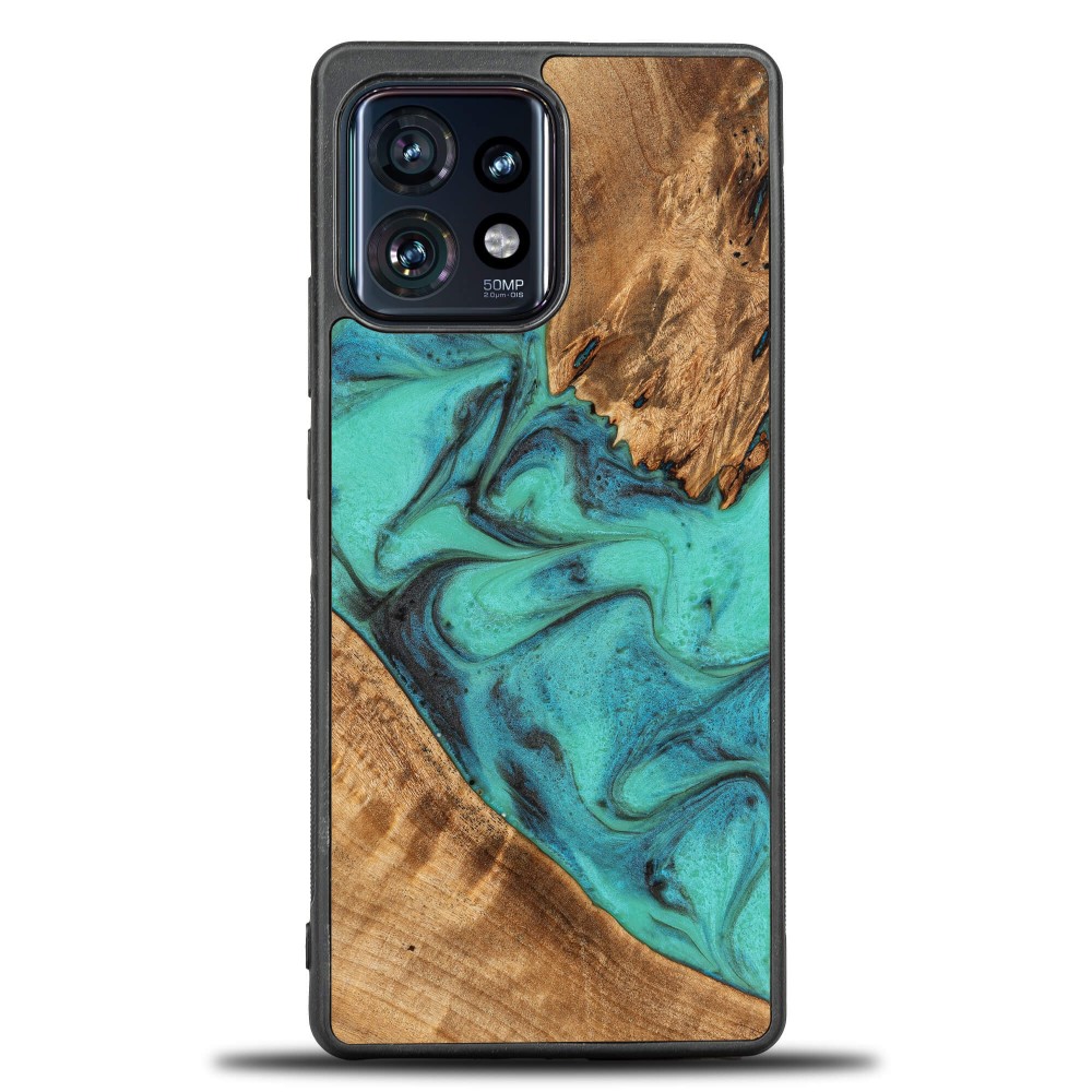 Etui Bewood Unique - Motorola Edge 40 Pro - Turquoise (1)
