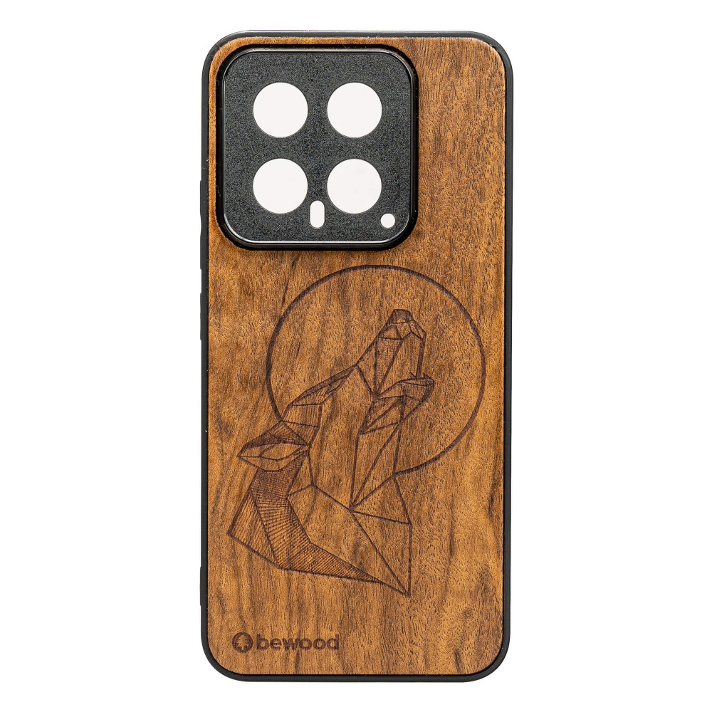 Drewniane Etui Bewood na Xiaomi 14 WILK IMBUIA (1)