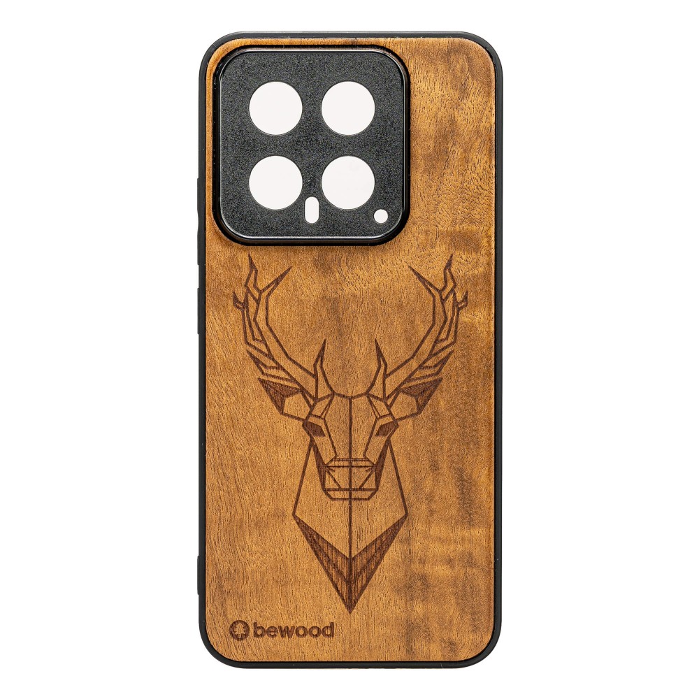 Drewniane Etui Bewood na Xiaomi 14 JELEŃ IMBUIA (1)