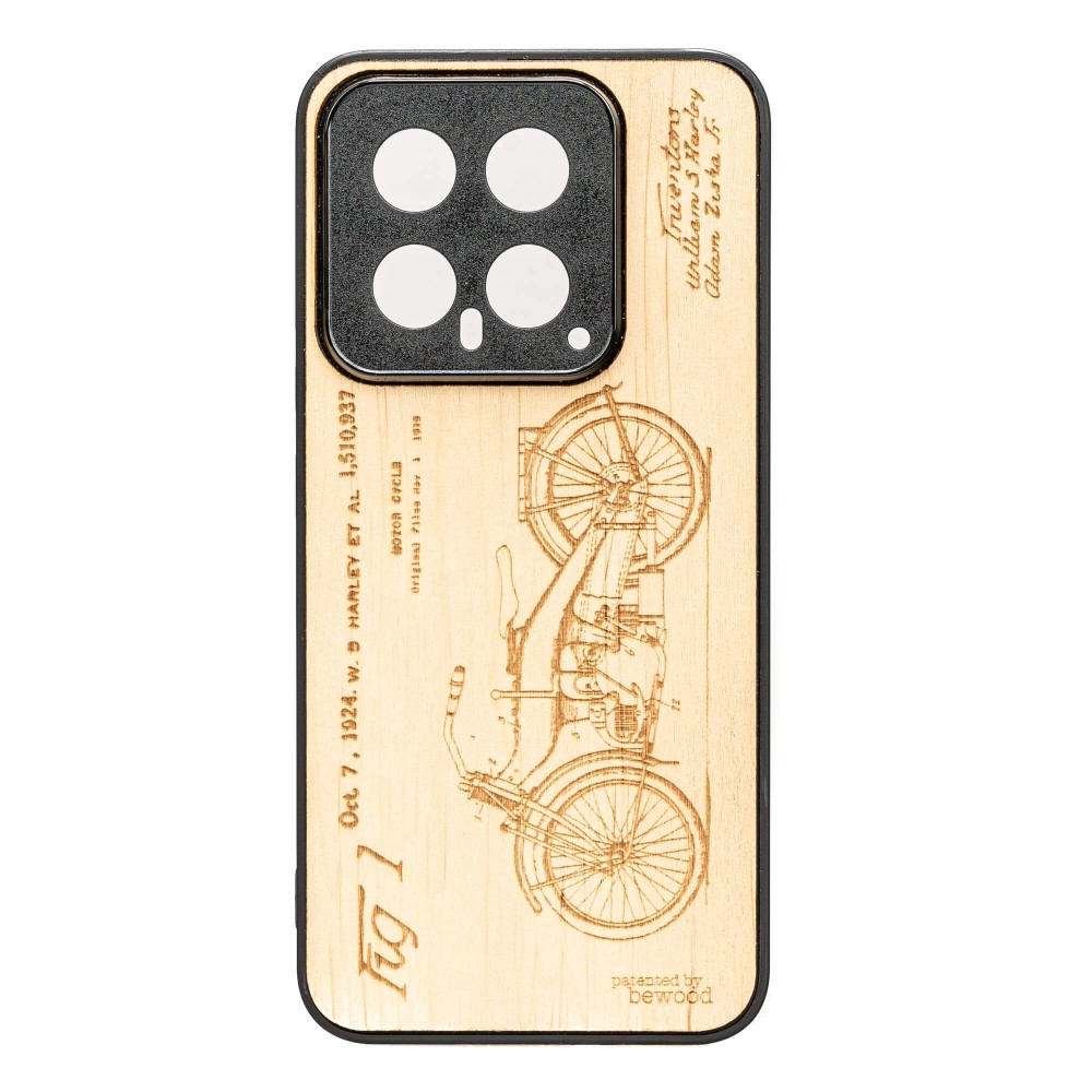 Drewniane Etui Bewood na Xiaomi 14 Pro HARLEY PATENT ANIEGRE (1)