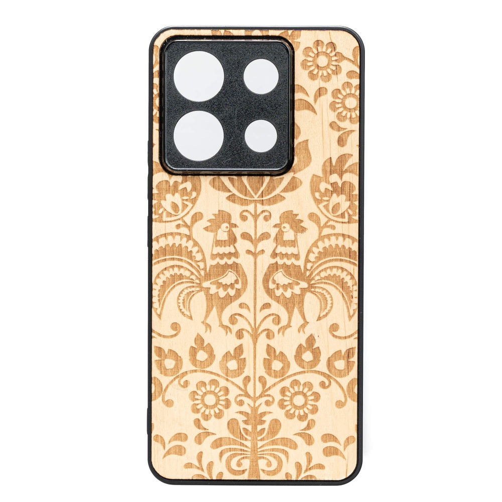 Drewniane Etui Bewood do Xiaomi Redmi Note 13 5G POLSKI FOLK ANIEGRE (1)