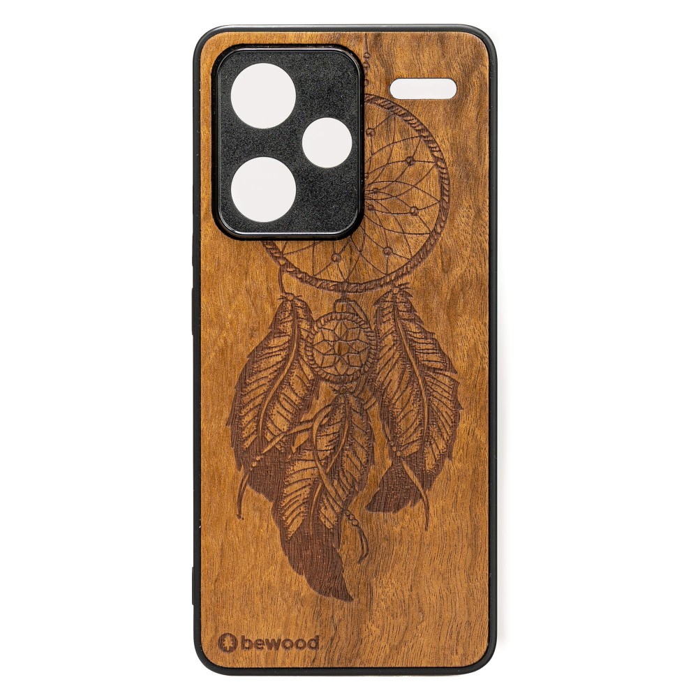 Drewniane Etui Bewood do Xiaomi Redmi Note 13 Pro Plus 5G ŁAPACZ SNÓW IMBUIA (1)