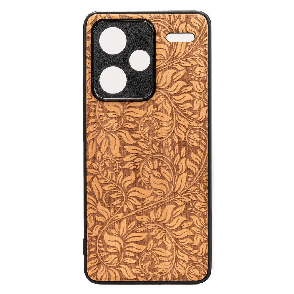 Drewniane Etui Bewood do Xiaomi Redmi Note 13 Pro Plus 5G LIŚCIE JABŁOŃ (1)
