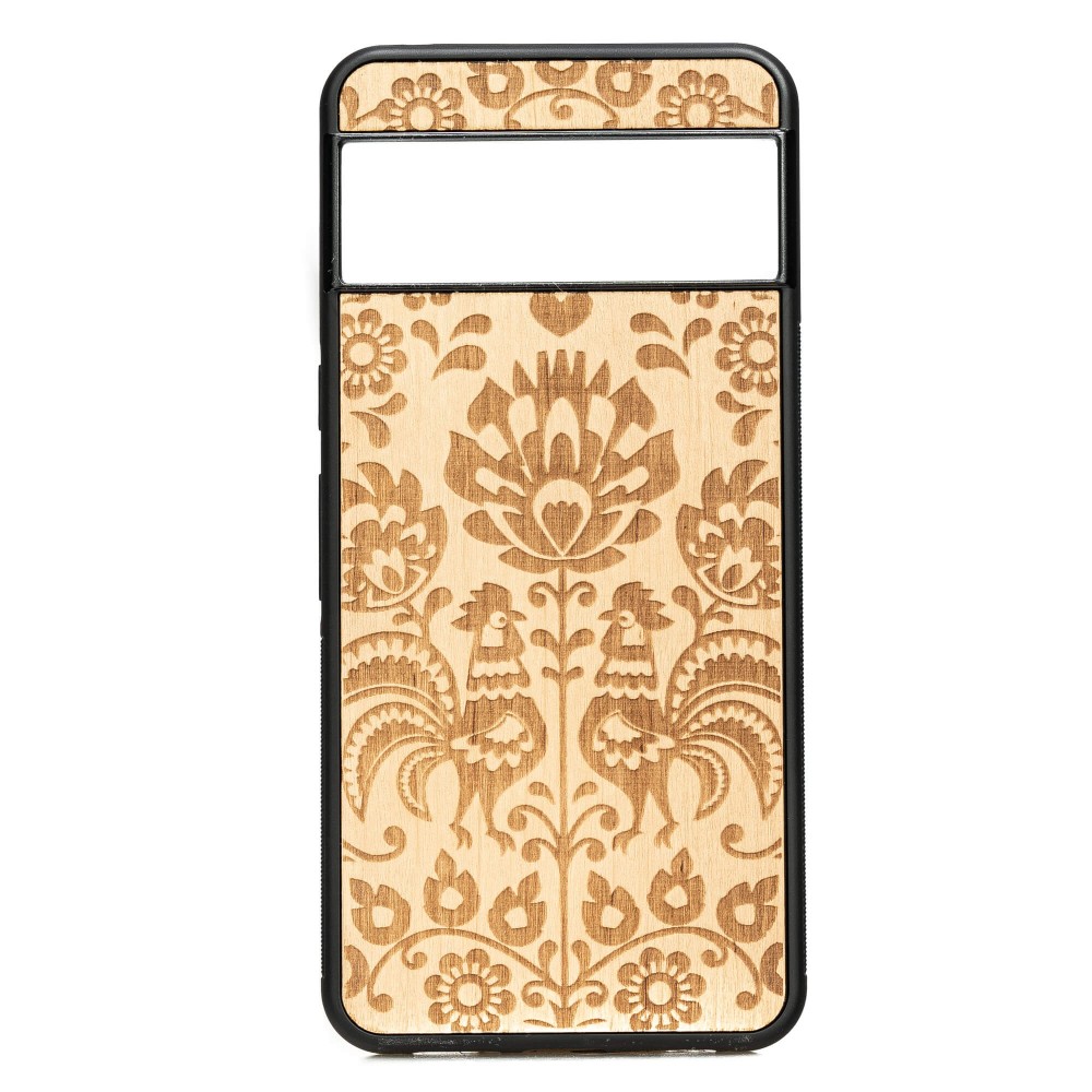 Drewniane Etui Bewood do Google Pixel 8 Pro POLSKI FOLK ANIEGRE (1)