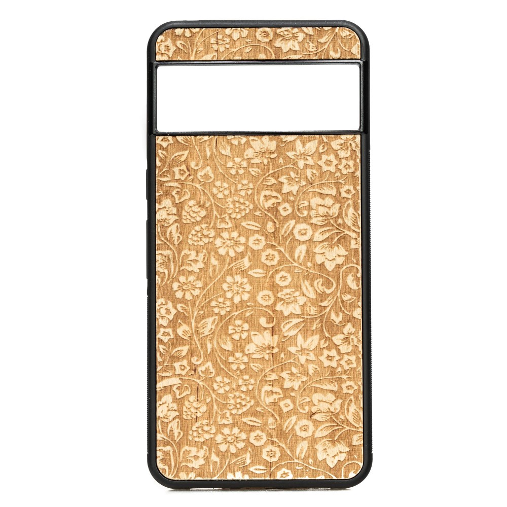 Drewniane Etui Bewood do Google Pixel 8 Pro KWIATY POLNE ANIEGRE (1)