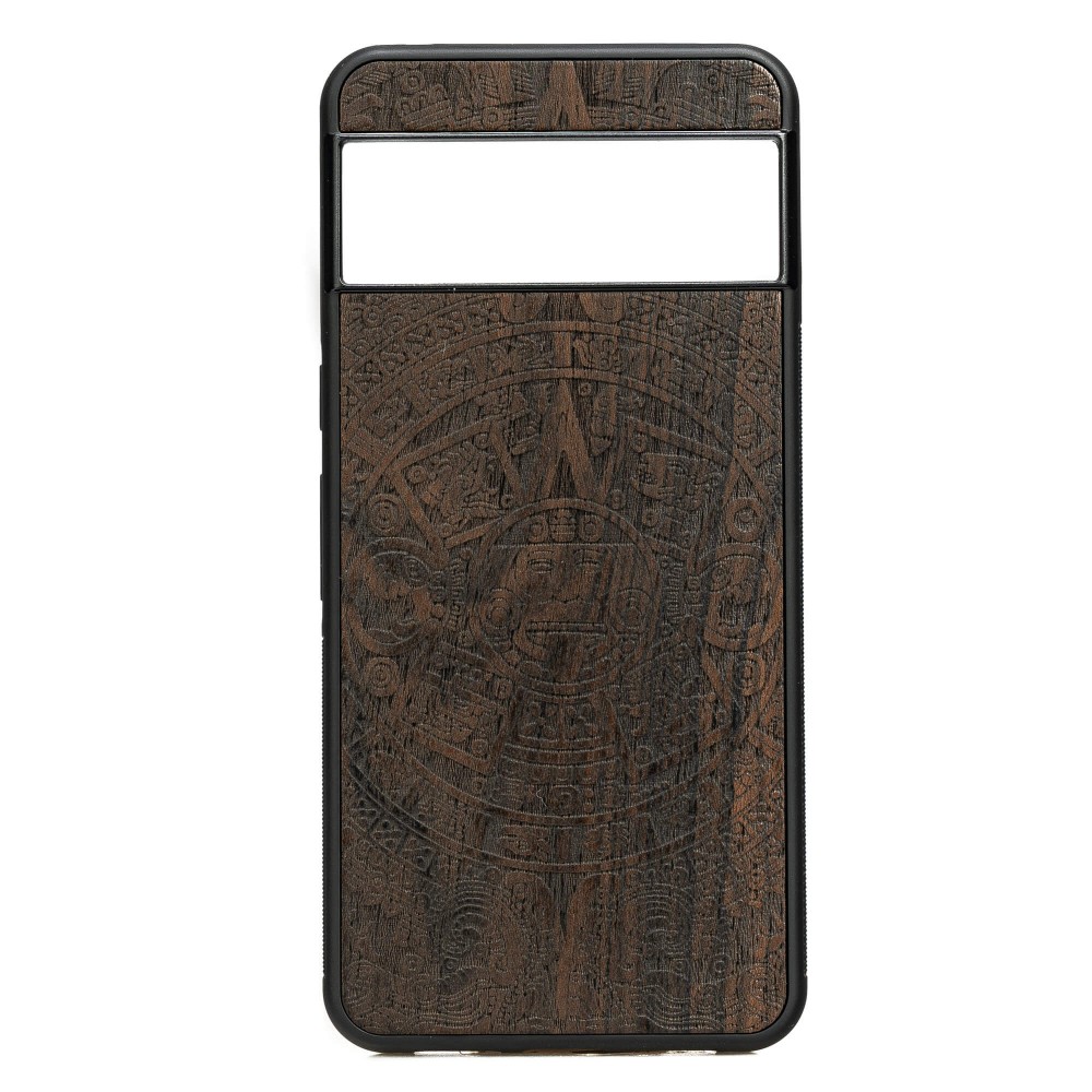 Drewniane Etui Bewood do Google Pixel 8 Pro KALENDARZ AZTECKI ZIRICOTE (1)