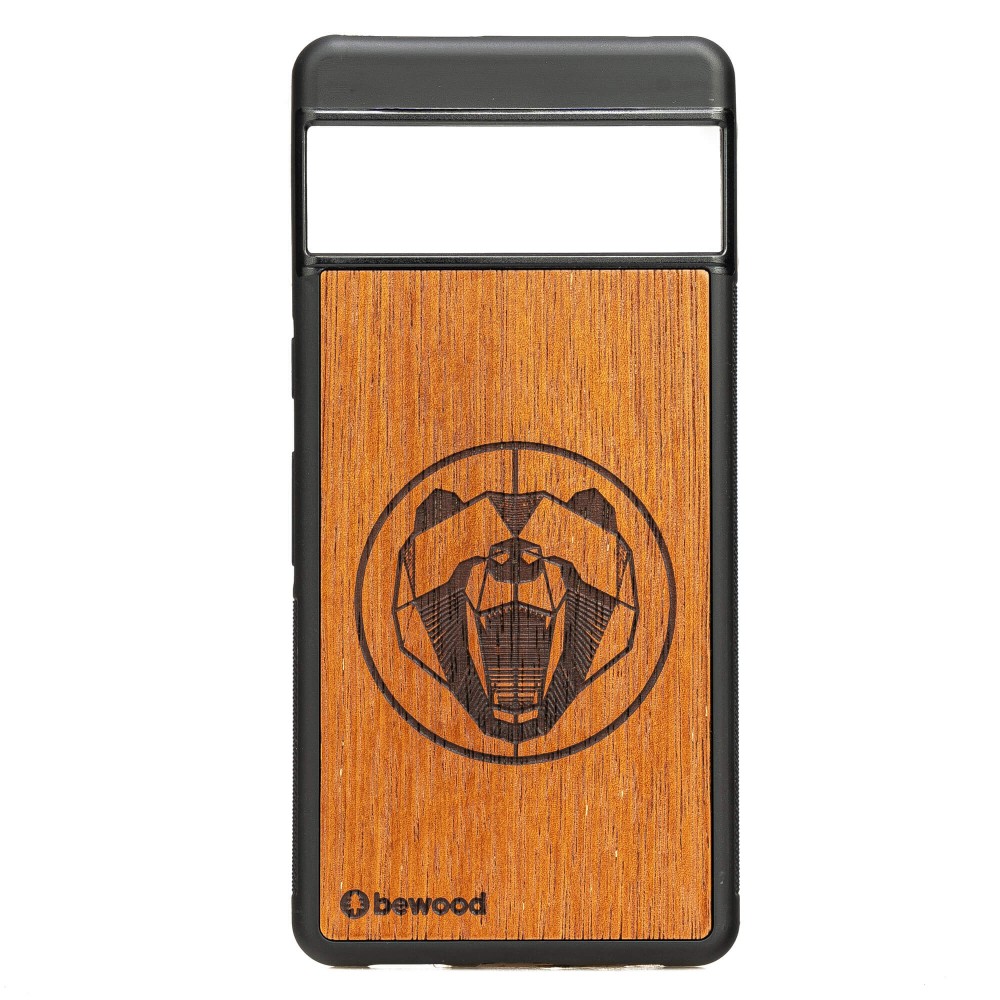 Drewniane Etui Bewood do Google Pixel 7 Pro NIEDŹWIEDŹ MERBAU (1)