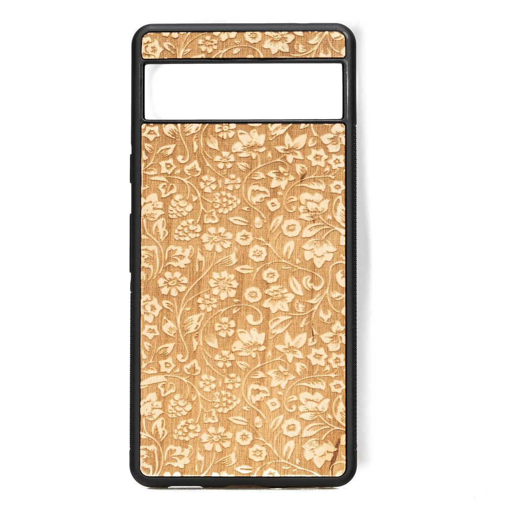 Drewniane Etui Bewood do Google Pixel 7A KWIATY POLNE ANIEGRE (1)