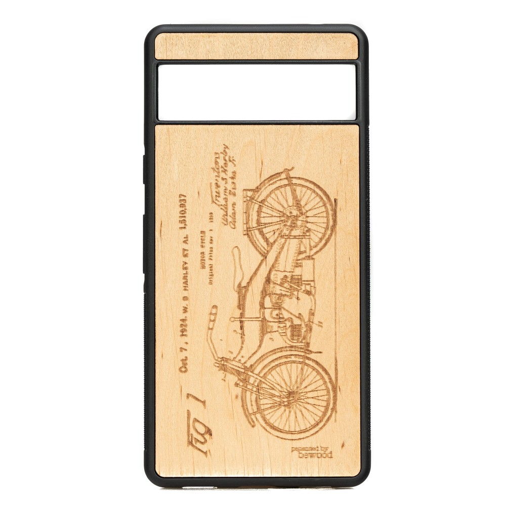 Drewniane Etui Bewood do Google Pixel 7A HARLEY PATENT ANIEGRE (1)