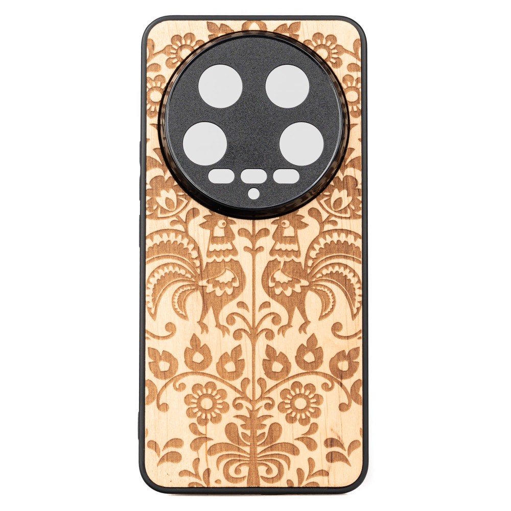 Drewniane Etui Bewood do Xiaomi 14 Ultra POLSKI FOLK ANIEGRE (1)