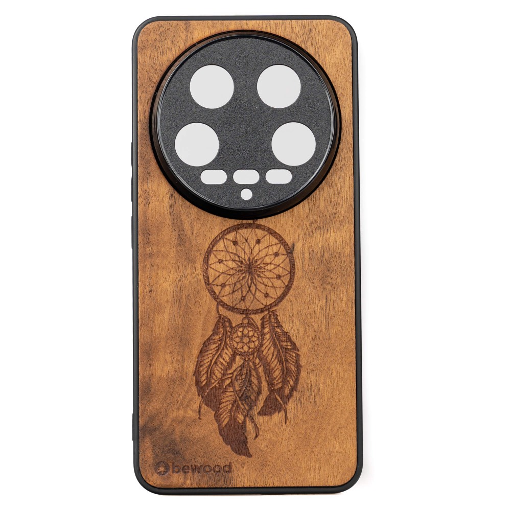 Drewniane Etui Bewood do Xiaomi 14 Ultra ŁAPACZ SNÓW IMBUIA (1)