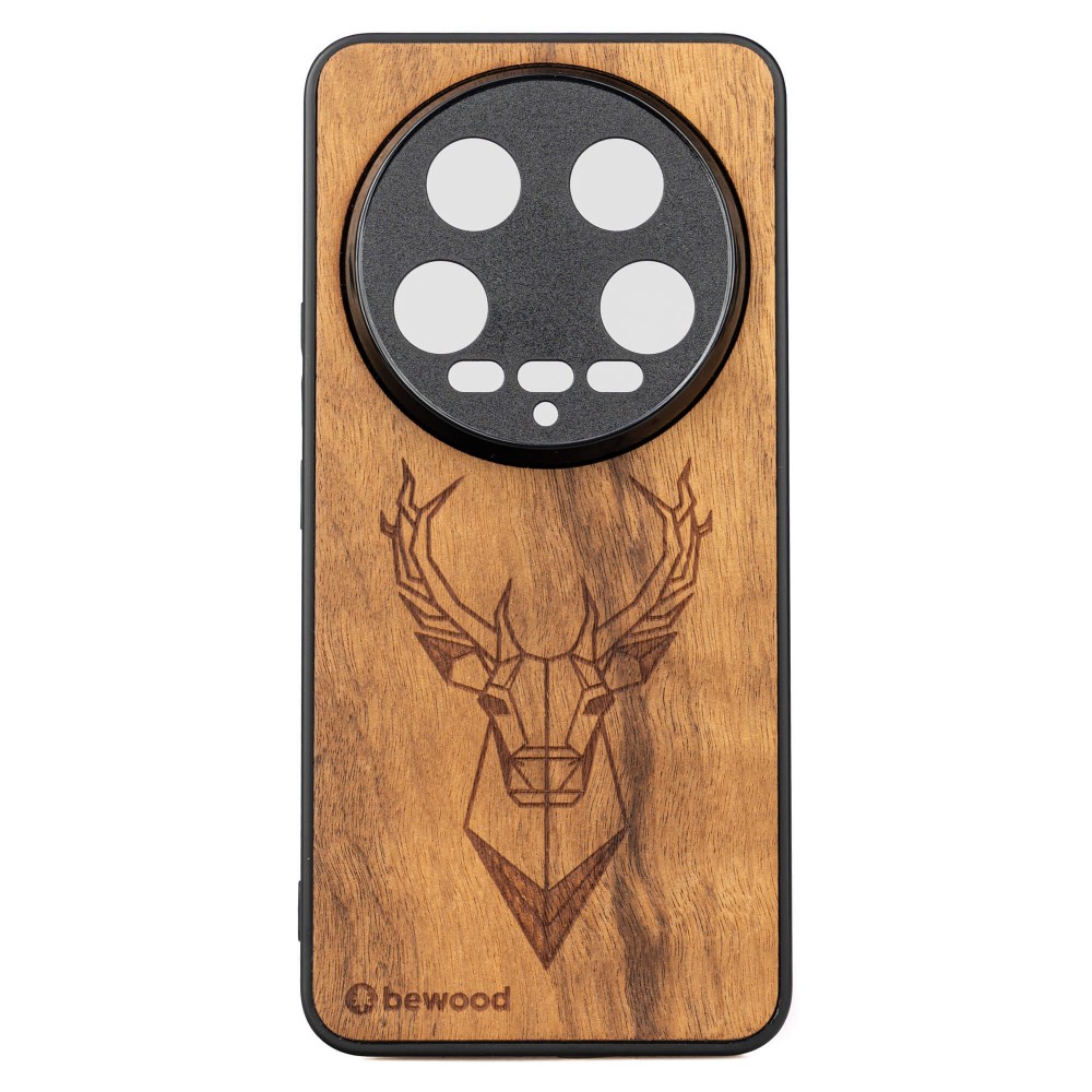 Drewniane Etui Bewood do Xiaomi 14 Ultra JELEŃ IMBUIA (1)