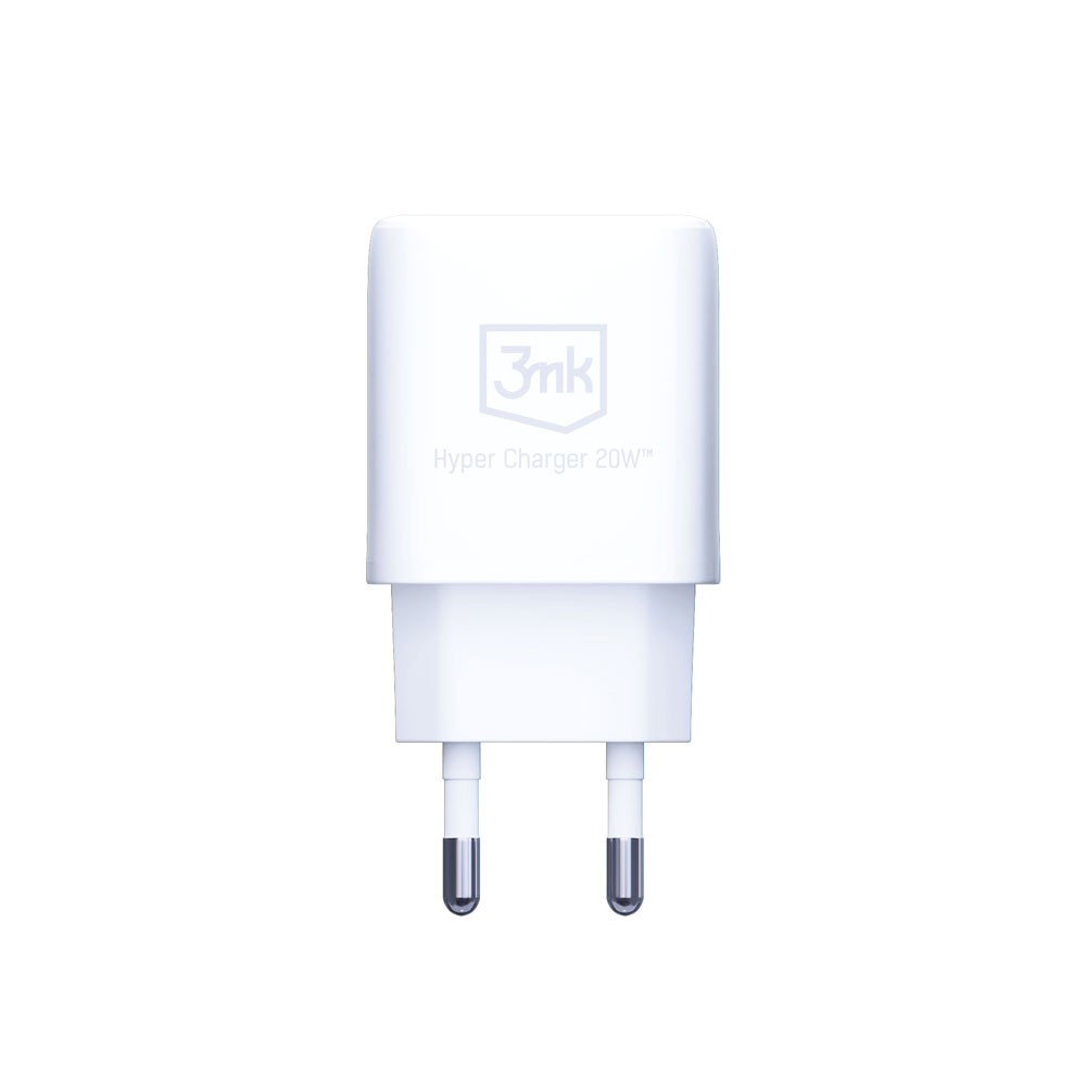 Ładowarka sieciowa 3mk Hyper Charger USB-A, USB-C QC 3.0, PD 20W, biała (6)