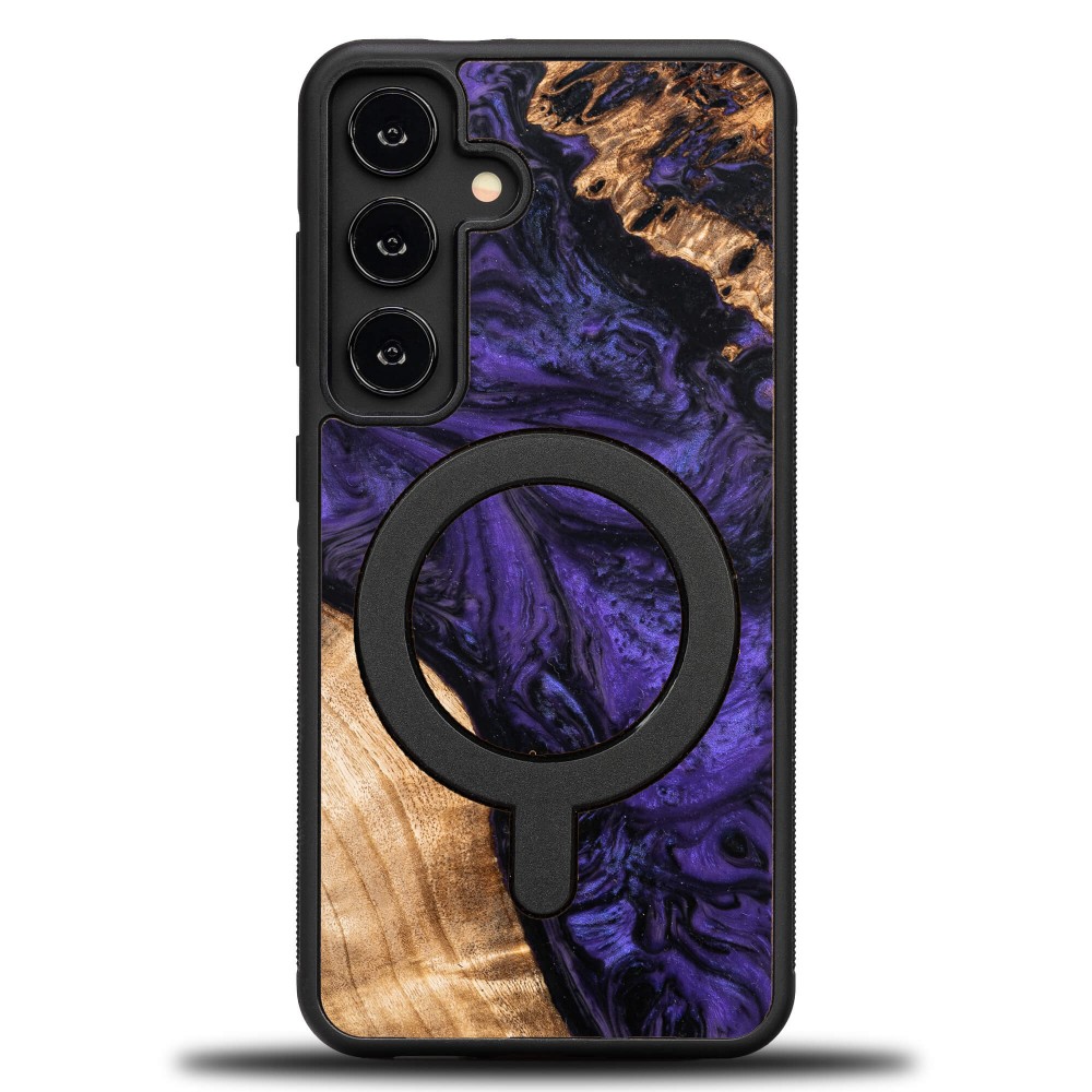 Etui Bewood Unique na Samsung Galaxy S24 - Violet z MagSafe (1)