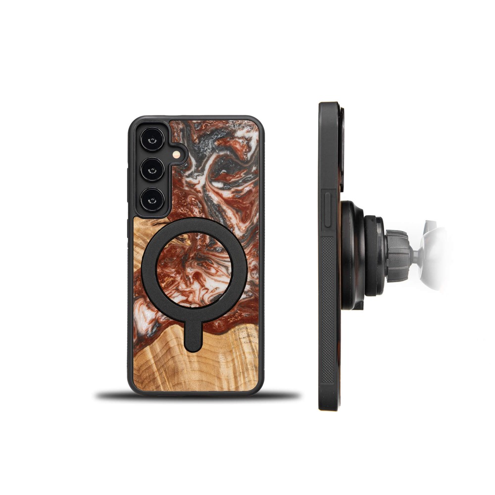 Etui Bewood Unique na Samsung Galaxy S24 Plus - Planets - Wenus z MagSafe (2)