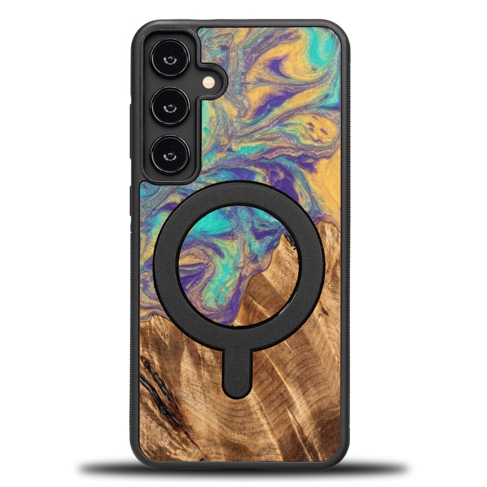 Etui Bewood Unique na Samsung Galaxy S24 Plus - Planets - Merkury z MagSafe (1)