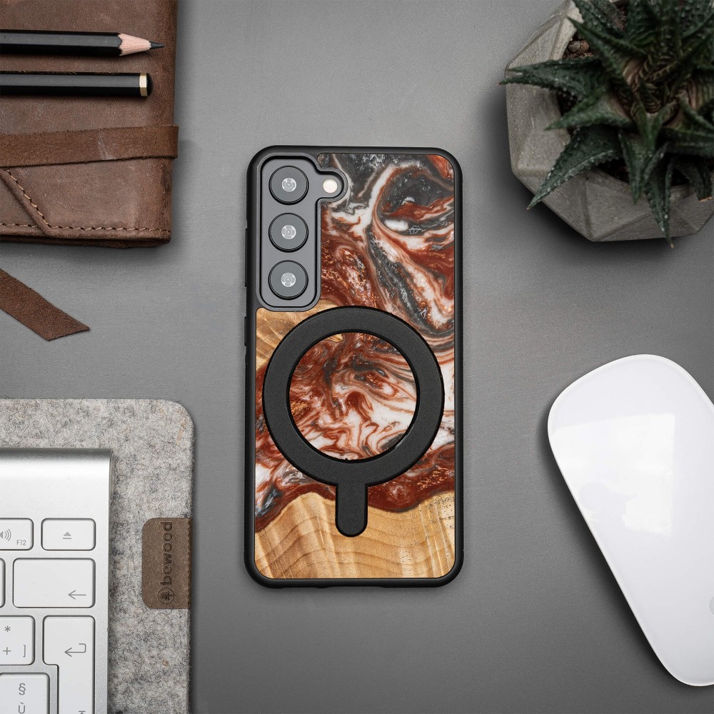 Etui Bewood Unique na Samsung Galaxy S23 - Planets - Wenus z MagSafe (3)