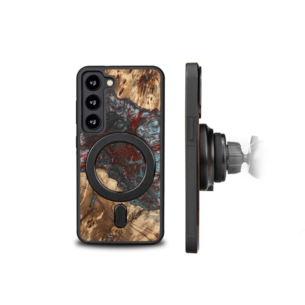 Etui Bewood Unique na Samsung Galaxy S23 - Planets - Pluton z MagSafe (2)