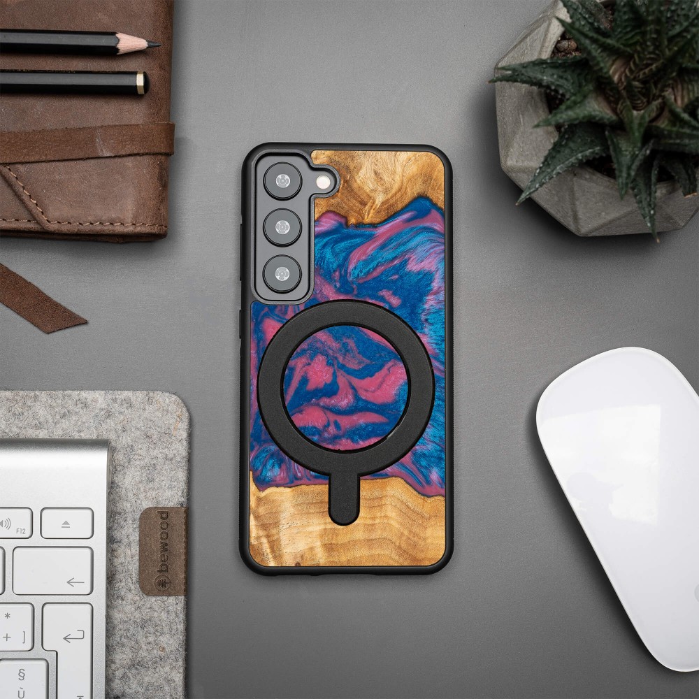 Etui Bewood Unique na Samsung Galaxy S23 - Neons - Vegas z MagSafe (3)