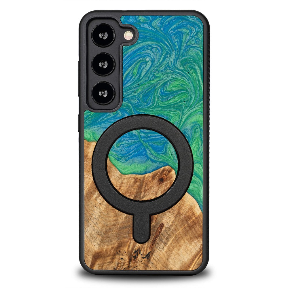Etui Bewood Unique na Samsung Galaxy S23 - Neons - Tokyo z MagSafe (1)