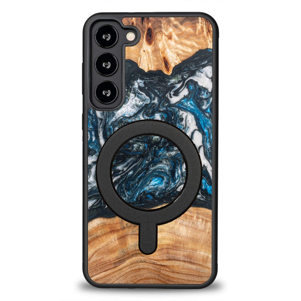Etui Bewood Unique na Samsung Galaxy S23 Plus - Planets - Ziemia z MagSafe (1)